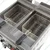 High Efficiency 16+16 L Table Top Deep Fryer with Auto Ignition with Stainless Steel Body for French Fries,Chicken,Fish