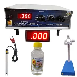 Table Top Digital Conductivity Meter For 5 Ranges With STD. Solutions
