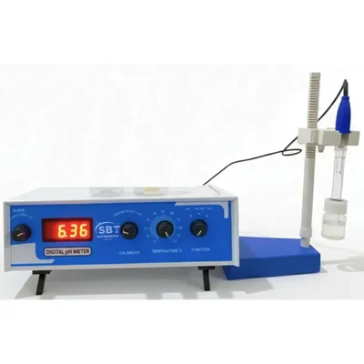 SBT Instruments Digital pH Meter with 2 Point Calibration, pH Electrode Table Top Meter