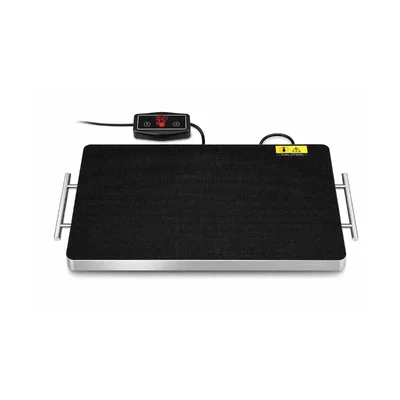 Premium Quality 350W Table Top Dish Warmer with Adjustable Digital Temperature Control and Dual Handles