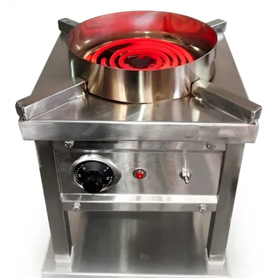 Heavy Duty 2 kW Electric Single Chulha Stainless Steel Table Top Commercial Cooking Stove