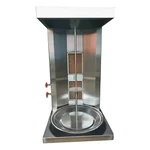 Double Burner SS Table Top Gas Shawarma Machine with 10 kg Meat Holding Capacity