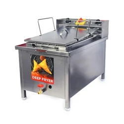 Electric and Gas 16 Litre 2-in-1  Deep Fryer (1/1 Size) With Single Tank  Features For Commercial Use