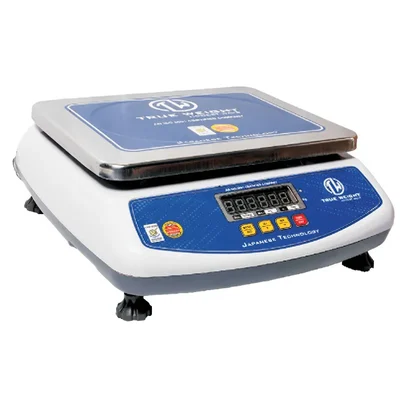 True Weight Table Top ABS Vibrant Digital Weighing Machine, 10/30kg Capacity (TWT-M-30 Rear) with 1-Year Warranty