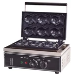 Commercial Nonstick Taiyaki Waffles Maker Machine with 6 Molds pan, Suitable for Restaurant Snack Bar