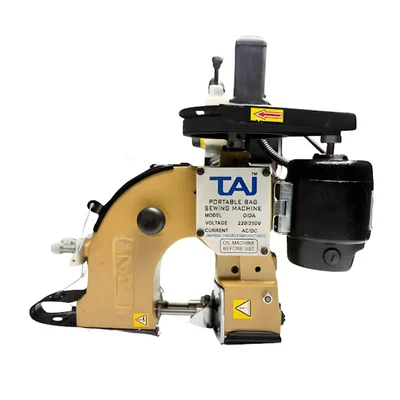 TAJ Double Needle Bag Closer Machine, Up to 550 Bags/hr