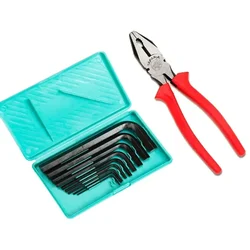 Taparia Hand Tools Combo of Allen Key Set (KM-9V) with 6 inch Combination Plier (1621-6)