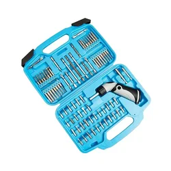 Taparia BS80 (80 Pcs) Screwdriver Bit Set with Ratchet Driver, Hex, Torx, Flat & Phillips Bits for Home/Professional Use