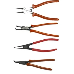 Taparia Hand Tools Combo Of Internal & External Straight and Bent Nose Circlip Pliers