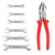 Taparia Hand Tools Combo of 6 Pcs Double Ended Spanner Set (DEP-06) With 8 inch Combination Plier (1621-8)