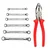 Taparia Hand Tools Combo 6 Pcs Double End Ring Spanner Set - 1806 With 8 inch Combination Plier (1621-8)