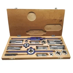 De Neers Taps &  Round die set  0 BA to 6 BA (DN 9004)