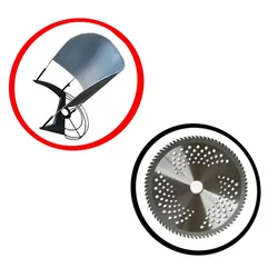 Heavy Duty Paddy Guard and 80T TCT Blade Combo for Petrol Brush cutter Machine
