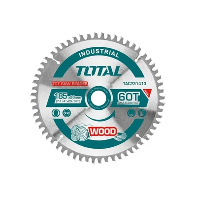 Total 185mm (7") 60 Teeth TCT Saw Blade (TAC231413) - Pack Of 2