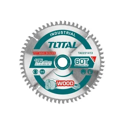 Total 185mm (7") 60 Teeth TCT Saw Blade (TAC231413) - Pack Of 2
