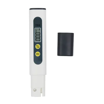 TDS Meter Water Quality Tester for RO Systems & Aquariums Quick-Read Digital PPM Monitor Lightweight White