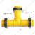 KSNM 5 pieces Tee Connector / 40 mm Lock for Irrigation Purposes