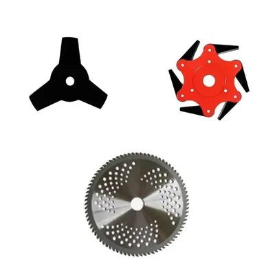 Heavy Duty 6 Teeth Trimmer Head,3T Blade & 80T TCT Blade Combo For Brush Cutter