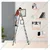 Smarty 6+6 Steps (6.5+6.5 Feet/1.9+1.9 Meter) A Shape Aluminium Telescopic Ladder 