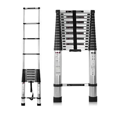 Smarty 16 Steps (20.5 Feet/6.2 Meter) Portable Single Side Telescopic Ladder