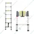 Big Apple 7 Step (6.5 Feet/2 Meter) Aluminium Telescopic Ladder,150 kg Load Capacity