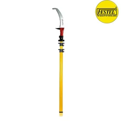 Festel Skytuch Multipurpose Shock Proof Fiberglass 8 to 22 ft Extendable Telescopic Pole With Pruning Saw