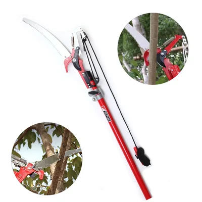 Sunya Telescopic Tree Pruning Saw of 14 inch Blade with Fibre Pole Extendable up to 14 Feet