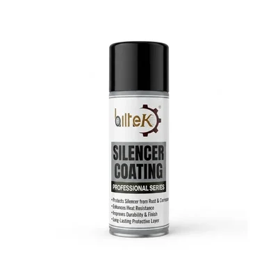Biltek Professional Series High-Temperature Resistant Silver Silencer Coating Spray for Rust Protection