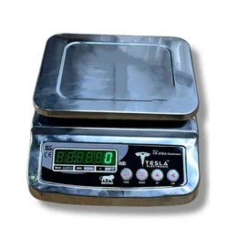 Tesla 175 x 175 mm 20 kg Capacity Stainless Steel Digital Weighing Scale,With 6 Months Battery Warranty (CKTT 025)