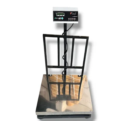 Tesla 200 Kg Capacity 500 x 500 mm Checkered  Type Weighing Machine ,With 6 Months Battery Warranty (CKЕР 531) 