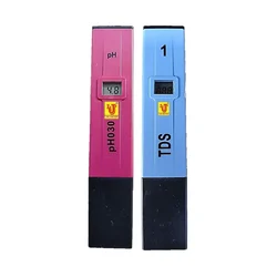 Lab Junction pH & TDS Tester/Meter (Range: 0-14 pH) & (Range: 10-9,990 ppm), Digital Pocket Size, LJ-pH-030+ LJ-653-1-2