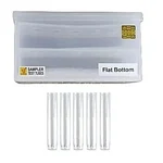 Set of 5 Pcs Colorimeter 3.5 ml Test Tubes with Stand Flat Bottom For Photo Colorimeter