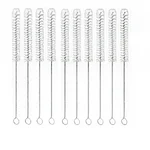 COMETEK (10pcs) Semi Micro Test Tube Cleaning Brush, Nylon Bristles on SS Wire Handle for Tube Dia of 0.25 - 0.4 inch