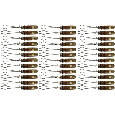Set of 18 Pairs 22 to 32 mm Dia Test Tube Holder With Wooden Handle For Lab Usage