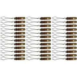 Set of 18 Pairs 22 to 32 mm Dia Test Tube Holder With Wooden Handle For Lab Usage