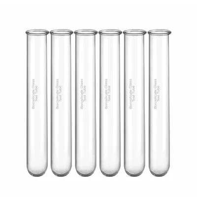 Bello 50pcs Test Tubes, 18 x 150mm Clear Borosilicate Glass for Lab Scientific Experiments, Candy Storage