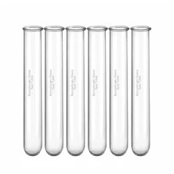 Bello 50pcs Test Tubes, 18 x 150mm Clear Borosilicate Glass for Lab Scientific Experiments, Candy Storage