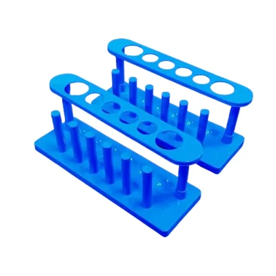 SBT Instruments 2pcs Laboratory Blue Test Tube Stand for Laboratories
