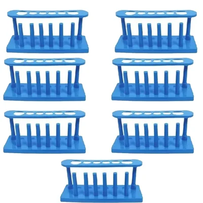 SBT Instruments 7pcs Blue Laboratory Test Tube Stand
