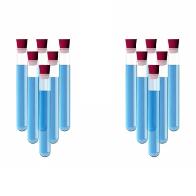 Bello 15mm X 125mm Borosilicate Glass Test Tube with Cork Stoppers - Set of 24 (12 pcs Test Tube, 12 pcs Cork)