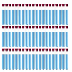 Bello Borosilicate Glass Test Tube with Rubber Cork Stoppers - Set of 100 (50 Test tube, 50 Cork)