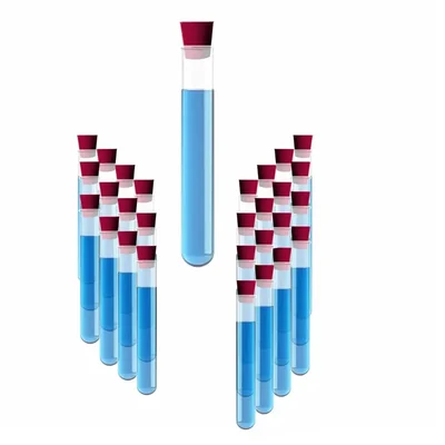 Bello 60pcs Borosilicate Glass Test Tube 15mmX125mm with Rubber Cork (30pcs Test Tube, 30pcs Cork)