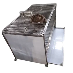 Stainless Steel 100 Plates Capacity Thali Stand for Mesh/ Hostel