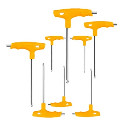 INGCO 8 Pcs T-Handle Ball Point Hex Wrench Set (HHKT80828)