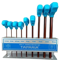 Taparia T-Handle Hex Key Combo includes TAK 1.5, TAK 2, TAK 2.5, TAK 3, TAK 4, TAK 5, TAK 6, TAK 8, TAK 10
