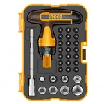 INGCO 31pcs T-Handle Wrench Screwdriver Set For House Hold, Lineman, Car, Motor, Bike, Multi Purpose Use (HKSDB0318)