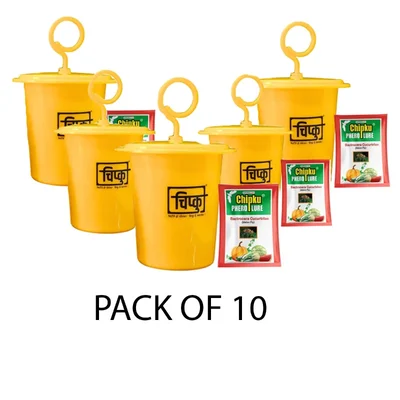 Chipku ECO-MAX Trap with Pheromone Melon Fly Lure (Bactrocera Cucurbitae)(Quantity-10 pieces)