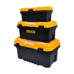 Ingco set of 3 Plastic Tool Boxes 14, 17, 20 Inch (PBXK0302)