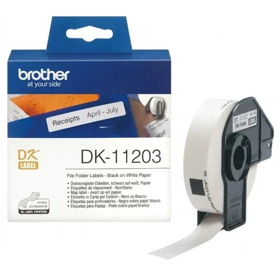 Brothers Direct Thermal File Folder Labels Die-Cut Paper 17mmx87mm 300pcs DK-11203