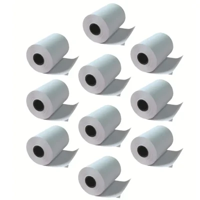 10Pcs, 25m Length Thermal Paper Roll, 3 inch Width for Receipt Printer